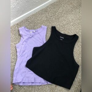 Women’s Crop Top Bundle Purple and Black
